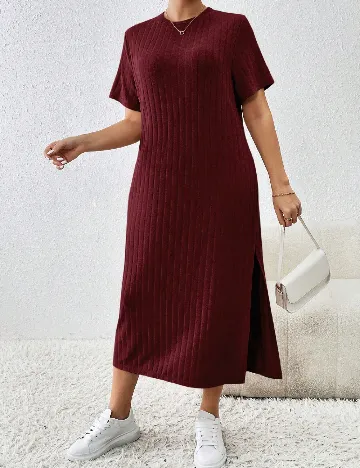 Rochie lunga SHEIN CURVE, rosu Rosu
