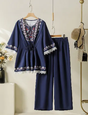 Compleu SHEIN CURVE, bleumarin Albastru
