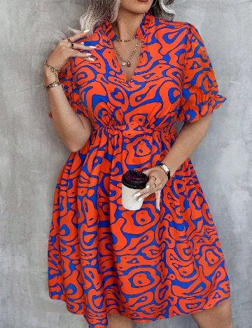 Rochie scurta SHEIN CURVE, portocaliu Portocaliu