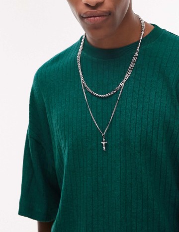 Tricou Oversize Topman, verde