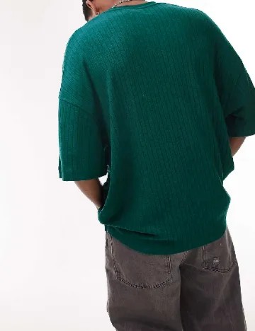 Tricou Oversize Topman, verde