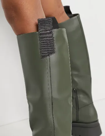 Cizme Stradivarius, verde Verde