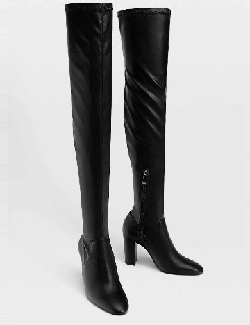 Cizme Stradivarius, negru