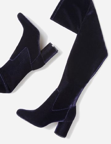 Cizme Stradivarius, bleumarin