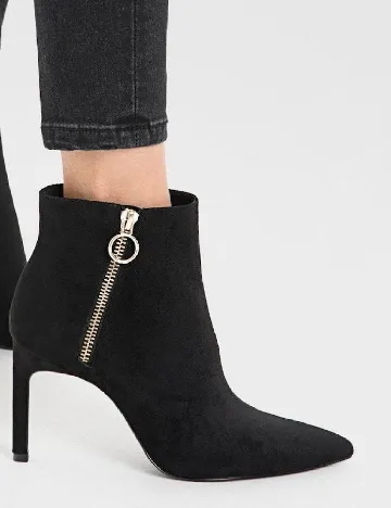 Botine Stradivarius, negru Negru