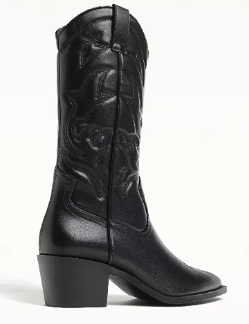 Cizme Stradivarius, negru Negru