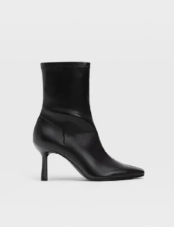 Botine Stradivarius, negru Negru
