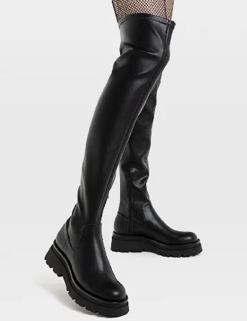 Cizme Stradivarius, negru Negru