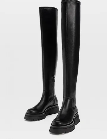 Cizme Stradivarius, negru Negru