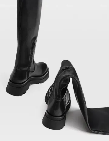 Cizme Stradivarius, negru Negru
