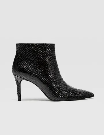 Botine Stradivarius, negru Negru