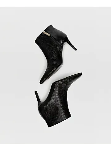 Botine Stradivarius, negru Negru