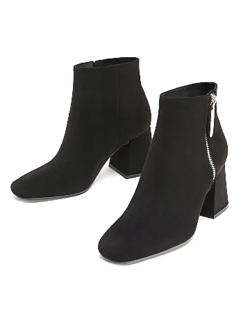Botine Stradivarius, negru Negru
