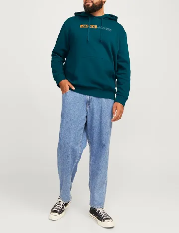 Hanorac Jack&Jones Plus Size Men, turcoaz