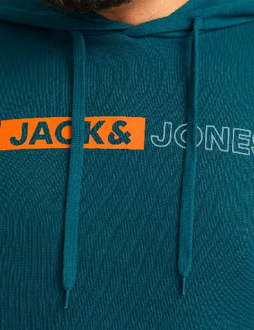 Hanorac Jack&Jones Plus Size Men, turcoaz