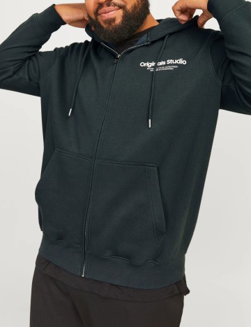 Hanorac Jack&Jones Plus Size Men, verde inchis