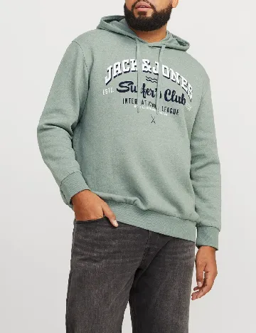 Hanorac Jack&Jones Plus Size Men, verde deschis