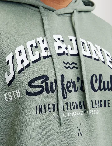 Hanorac Jack&Jones Plus Size Men, verde deschis