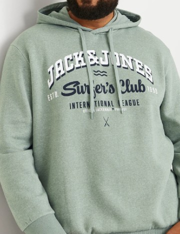 Hanorac Jack&Jones Plus Size Men, verde deschis
