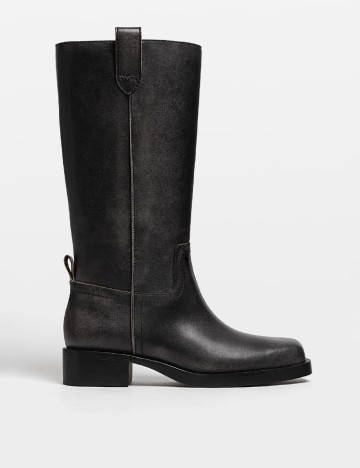 Cizme Stradivarius, negru