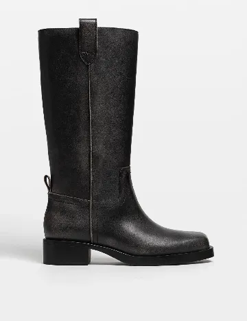Cizme Stradivarius, negru Negru