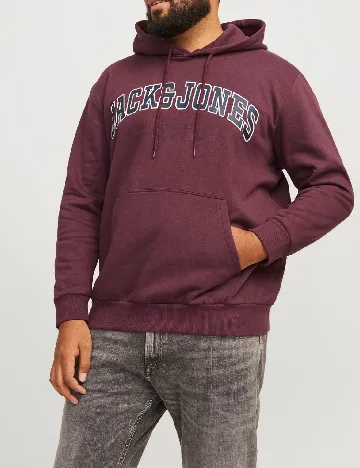 Hanorac Jack&Jones Plus Size Men, grena