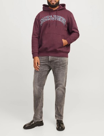 Hanorac Jack&Jones Plus Size Men, grena