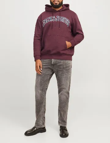 Hanorac Jack&Jones Plus Size Men, grena