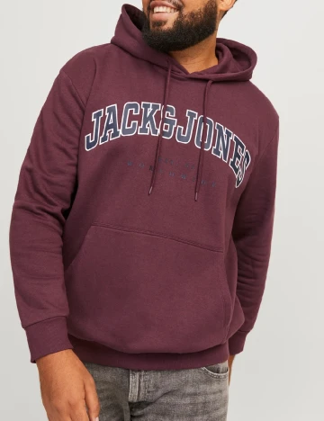 Hanorac Jack&Jones Plus Size Men, grena