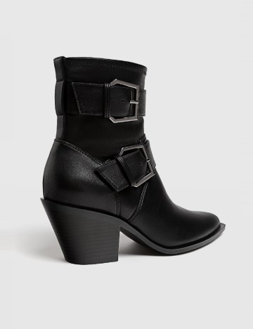Botine Stradivarius, negru
