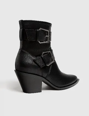 Botine Stradivarius, negru Negru
