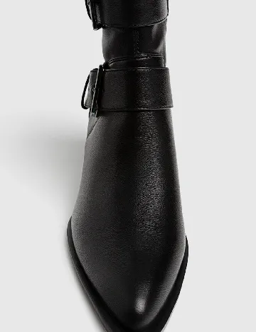Botine Stradivarius, negru Negru