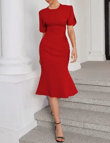 Rochie medie SHEIN, rosu Rosu