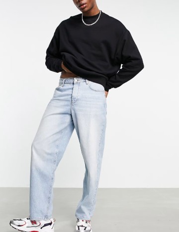 Bluza Oversize ASOS, negru