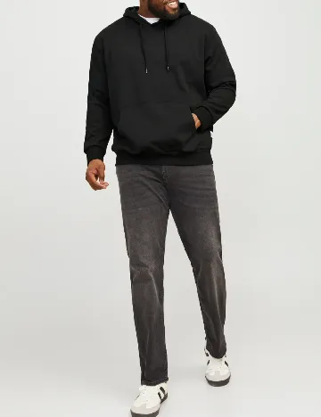 Hanorac Jack&Jones Plus Size Men, negru