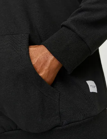 Hanorac Jack&Jones Plus Size Men, negru