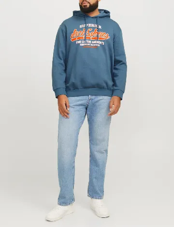 Hanorac Jack&Jones Plus Size Men, albastru