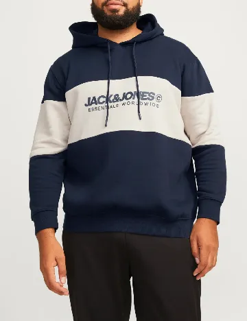 Hanorac Jack&Jones Plus Size Men, bleumarin inchis