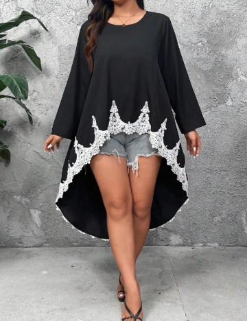 Bluza SHEIN CURVE, negru