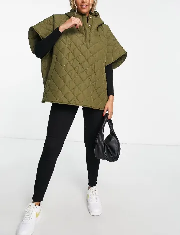Poncho Threadbare, verde Verde