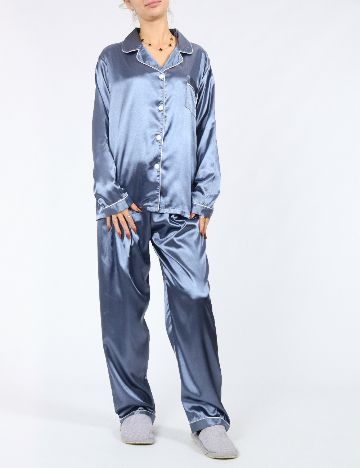 Pijama SHEIN, albastru