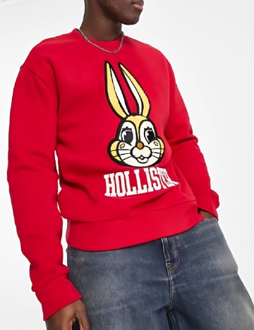 Bluza Hollister, rosu