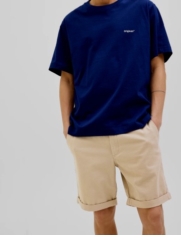 Pantaloni scurti Jack&Jones, maro deschis