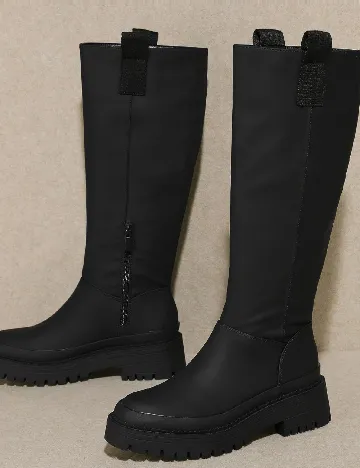 Cizme Stradivarius, negru Negru