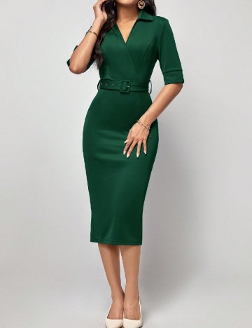 Rochie medie SHEIN, verde