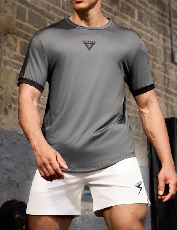 Tricou SHEIN, gri inchis