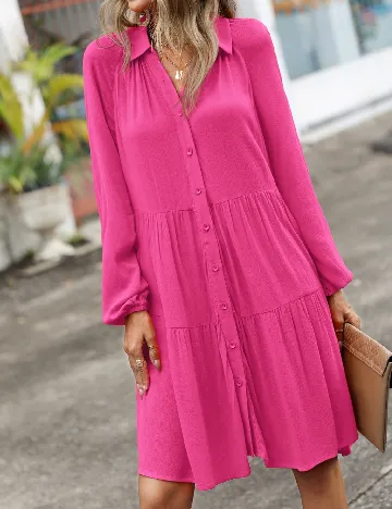 Rochie scurta Emery Rose, roz Roz