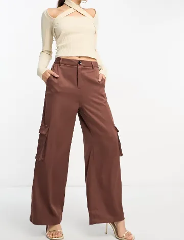 Pantaloni Urban Threads, maro Maro
