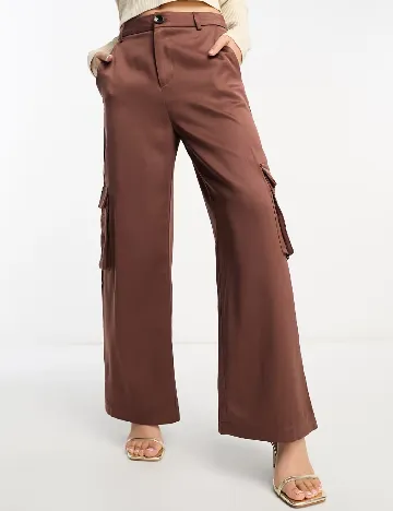 Pantaloni Urban Threads, maro Maro