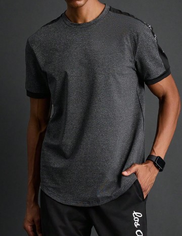 Tricou SHEIN, gri inchis